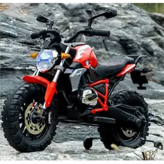 ბავშვის ელექტრო მოტოციკლი 608R ტყავის სავარძლითა და კაუჩუკის საბურავებით, 3 image