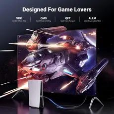 HDMI კაბელი UGREEN HD171 (25908), 8K HDMI To HDMI, 1M, Grey, 4 image