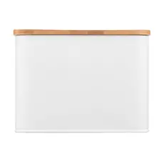 პურის შესანახი Ardesto Bread bin Midori 33х18х13cm, metal, bamboo, white, 8 image
