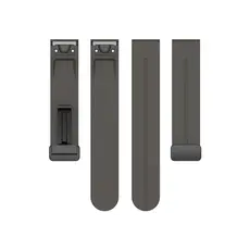 სმარტ საათის სამაჯური 42mm Watch Strap Black Buckle 20mm Magnetic Silicone Band - Dark Grey, 5 image