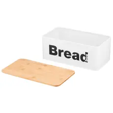 პურის შესანახი Ardesto Bread bin Midori 33х18х13cm, metal, bamboo, white, 9 image