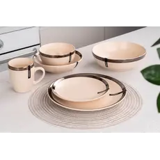 სალათის თასი Ardesto Bowl Liguria Cream, 22cm, ceramics, creamy, 4 image