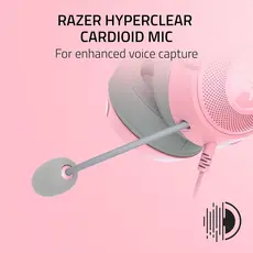 Razer Headset Kraken Kitty V2, RGB, USB, Quartz Ed., 4 image