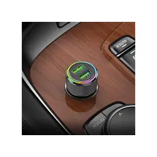 მანქანის დამტენი Hoco NZ14 Guerrero 36W USB dual-port car charger black, 4 image