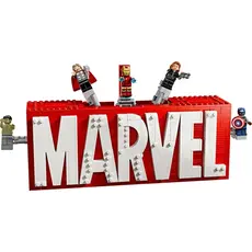 ლეგო LEGO Constructor Super Heroes MARVEL Logo & Minifigures, 3 image