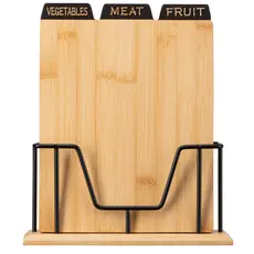 საჭრელი დაფა Ardesto AR1427BM Midori, 3pcs, Set Of Cutting Boards, Wood, 3 image