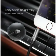 AUX კაბელი UGREEN AV119 (10732) 3.5mm Male to 3.5mm Male Cable 0.5m (Black), 6 image