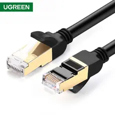 ქსელის კაბელი UGREEN NW107 (11270) Cat 7 STP Ethernet Lan Patch Cord Cable 3m (Black), 2 image