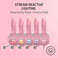 Razer Headset Kraken Kitty V2, RGB, USB, Quartz Ed., 5 image