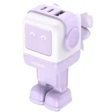 მობილურის დამტენი UGREEN CD361 (35291) Nexode Uno RobotGaN, 65W, USB, USB Type-C, Purple, 2 image