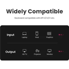 ვიდეო კაბელი UGREEN DP114 (80391), 8K, DisplayPort To DisplayPort, 1.5m, Black, 4 image