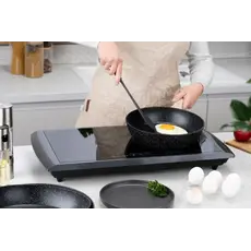 ტაფა Ardesto Deep Fry pan Midori 24cm, aluminium, black, 9 image