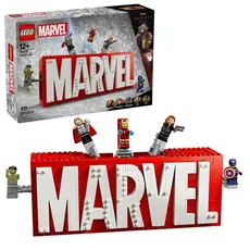 ლეგო LEGO Constructor Super Heroes MARVEL Logo & Minifigures, 7 image