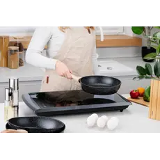 ტაფა Ardesto Deep Fry pan Midori 24cm, aluminium, black, 7 image