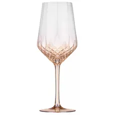 ჭიქების ნაკრები Ardesto AR2646G Black Mars Favola, 460ml, 2pcs, Wine Glasses Set, Transparent/Golden, 3 image