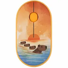 მაუსი 2E MF300 CAPYBARA SUNSET Silent WL BT, Yellow