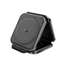 პორტატული დინამიკი Hoco CQ4 Unique 3-in-1 folding magnetic wireless fast charger Black
