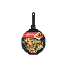 ტაფა Ardesto Deep Fry pan with lid Gemini Gourmet Viareggio, 26cm, aluminium, black, 8 image