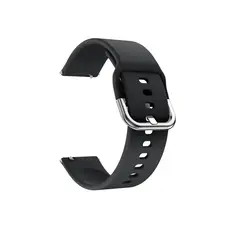 სმარტ საათის სამაჯური for Samsung Galaxy Watch Active / Galaxy Watch Active2 20MM Soft Silicone Smart Watch Strap Replacement Watch Band - Black, 2 image