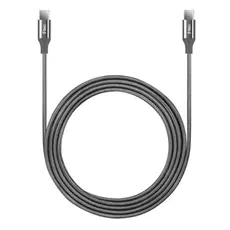 კაბელი TTEC ALUMICABLE TYPE-C - TYPE-C 200CM 65W FAST CHARGE CABLE,S.GREY 2DK51UG