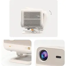 პროექტორი Yaber L2 Plus Home Cinema, LCD Projector, FHD 1920x1080, 700lm, JBL Speakers, White, 7 image