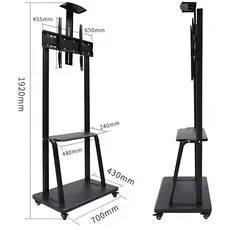 TV Mount Allscreen C1700, 40"-70", TV Mount With Roller, Black, 7 image
