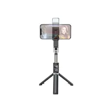 მობილურის სამაგრი Hoco K16 aluminum alloy fill light live broadcast holder black, 2 image