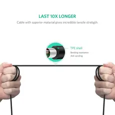 პრინტერის კაბელი UGREEN US241 (50446), USB-C Male To USB-B 2.0 Male, Printer Cable, 2M, Black, 2 image