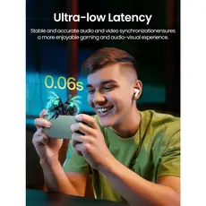 ყურსასმენი UGREEN WS207 (45110) HiTune P3, Earbuds, Wireless, Bluetooth, IPX5, White, 9 image