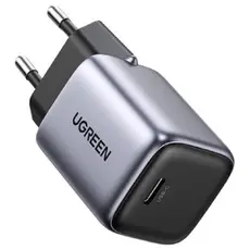 დამტენი UGREEN CD319 (25257) Nexode, 30W, Type-C with Type-c Cable 1m, GaN Fast Charger, Gray, 5 image