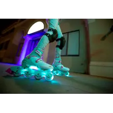 როლიკები NEON INLINE SKATES (SIZE 3-6) - NT08 (Teal Pink), 8 image