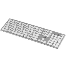 კლავიატურა 2E 2E-KS270WBWH Scissor, Wireless, USB, Bluetooth, Keyboard, White/Silver, 4 image