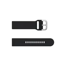 სმარტ საათის სამაჯური for Samsung Galaxy Watch Active / Galaxy Watch Active2 20MM Soft Silicone Smart Watch Strap Replacement Watch Band - Black, 4 image