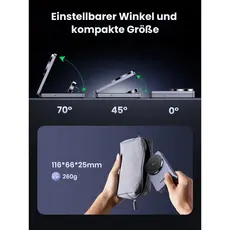 უსადენო დამტენი UGREEN W707 (45025) Qi2 MagFlow, 15W, Wireless Charging Station With 30W USB-C Charger, Space gray, 8 image