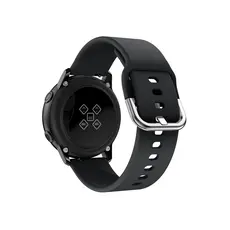 სმარტ საათის სამაჯური for Samsung Galaxy Watch Active / Galaxy Watch Active2 20MM Soft Silicone Smart Watch Strap Replacement Watch Band - Black, 3 image