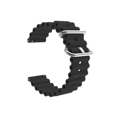 სმარტ საათის სამაჯური For Samsung Galaxy Watch 5 Silicone Watch Strap 20mm - Black