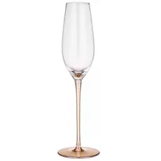 ჭიქების ნაკრები Ardesto AR2621G Black Mars Amber, 210ml, 2pcs, Champagne Glasses Set, Transparent/Golden