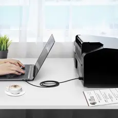 პრინტერის კაბელი UGREEN US241 (50446), USB-C Male To USB-B 2.0 Male, Printer Cable, 2M, Black, 7 image