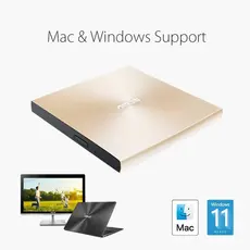 დისკის წამკითხველი ASUS ZenDrive SDRW-08U9M-U DVD+-R/RW USB2.0 EXT Ret Ultra Slim GOLD, 7 image