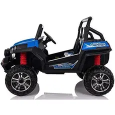 ბავშვის ელექტრო მანქანა S2588-BLU/2 ადგილიანი/კაუჩუკის საბურავებით/ტყავის სავარძლით, 7 image