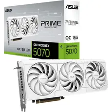 ვიდეო დაფა ASUS Graphic Card GeForce RTX 5070 12GB GDDR7 OC PRIME-RTX5070-O12G-WHITE
