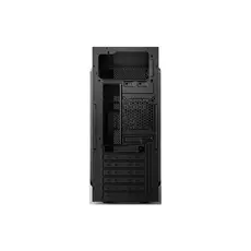 ქეისი 2E E185 Computer Case ALFA MidT, 2x USB2.0, 1x USB3.0, Steel (Side Panel), Without PSU, Black, 4 image