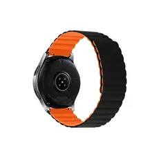 სმარტ საათის სამაჯური For Samsung Galaxy Watch 5 Silicone Watch Strap 20mm - Black / Orange