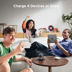 მობილურის დამტენი UGREEN X688 (45515B) Nexode Uno RobotGaN, 100W, USB, Type-C, Phone Charger, Grey, 16 image