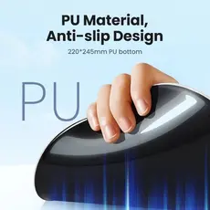 მაუსპადი UGREEN LP668 (25245), Mouse Pad With Wrist Rest, S, Black, 4 image