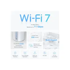 როუტერი TP-link Deco BE65(1-pack)  BE9300 Whole Home Mesh Wi-Fi 7 Unit, 5 image