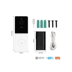ჭკვიანი ვიდეო ზარი Moes Tuya Wifi Smart video Doorbell, 11 image