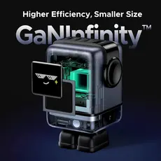 მობილურის დამტენი UGREEN X688 (45515B) Nexode Uno RobotGaN, 100W, USB, Type-C, Phone Charger, Grey, 11 image