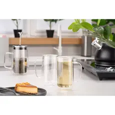 ჭიქების ნაკრები Ardesto AR2640BHR, 400ml, 2pcs, Double Wall Mug Set, Transparent, 4 image