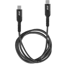 USB კაბელი 2E Сable USB-C > USB-C charge/data, 1m, 240W Type-C, Aluminum Shell, black, 5 image